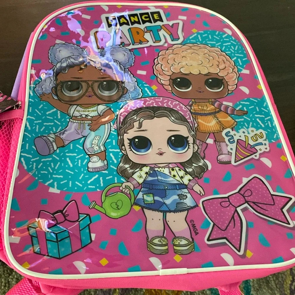 NWT LOL Surprise Dance Party Pink Girls 15” Backpack